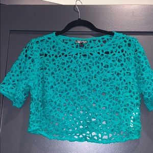 Topshop open knit top